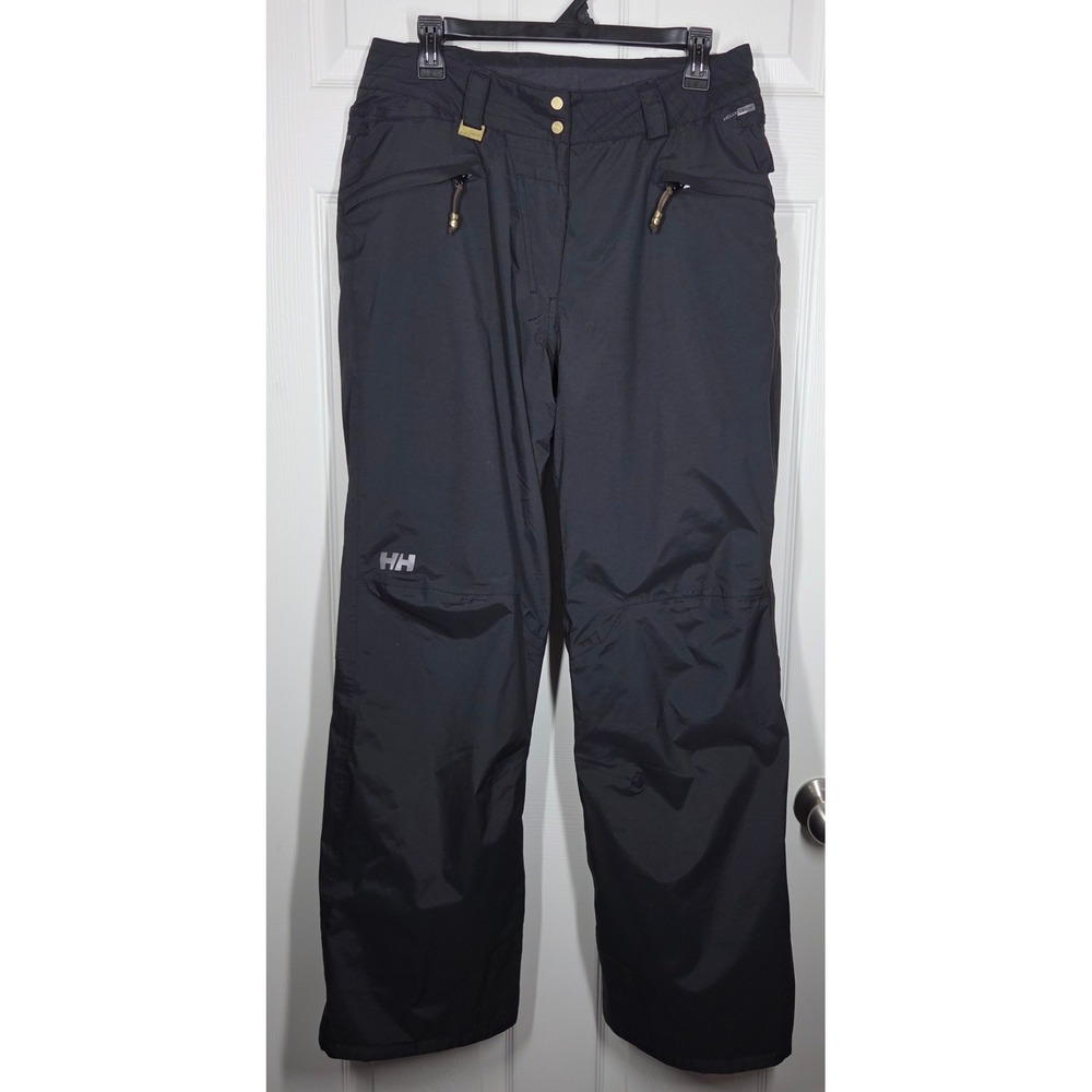 Helly Hansen Vega Insulated Ski Snow Pants Black Helly Tech Mens M Waterproof